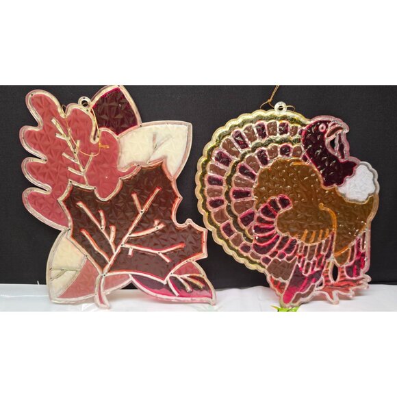 Vintage Thanksgiving Crystalline Window Decor Suncatcher by New Design Turkey - Picture 4 of 10